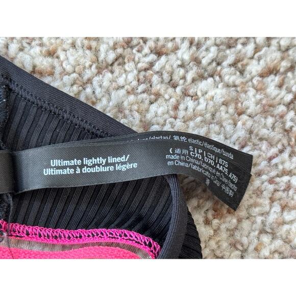 PINK SPORT, size small, Victoria's Secret, Ribbed black fabric; colorful edging - Picture 4 of 5